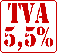 TVA réduites (5,5 % / 10 %)